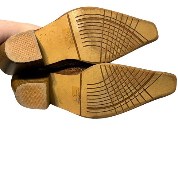 Luichiny Patia - Womens Tan Beaded Dress Shoe - Pointed Toe - Western - Size 7 - Picture 8 of 13